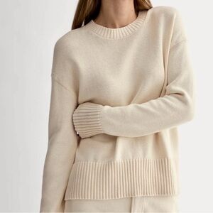 Everlane Women's Soft Cream Crew Neck Sweater